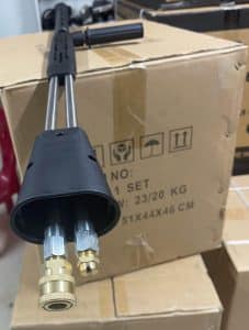 Duel gun for pressure washer 3/8 quick connect 