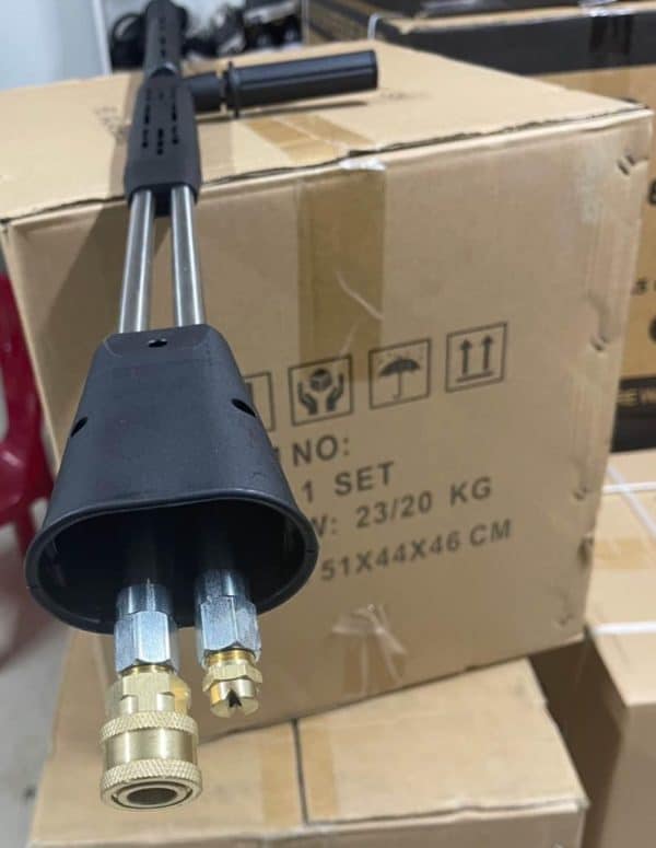 Duel gun for pressure washer 3/8 quick connect